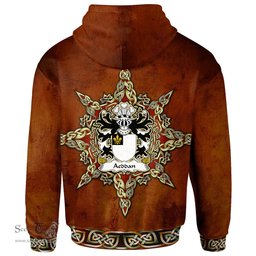 ScotsTee Shop Welsh Aeddan AP SEYSSYLLT Coat of Arms Family Crest Wales Hoodie Celtic Compass Hoodie