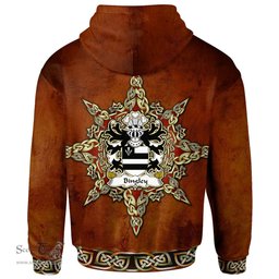 ScotsTee Shop Welsh Bingley of Flint Coat of Arms Family Crest Wales Hoodie Celtic Compass Hoodie