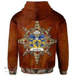 ScotsTee Shop Welsh Cynfelyn AP DOLFFIN Coat of Arms Family Crest Wales Hoodie Celtic Compass Hoodie