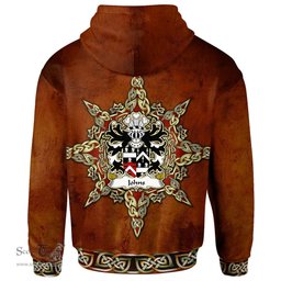 ScotsTee Shop Welsh Johns Sir Hugh of Swansea Coat of Arms Family Crest Wales Hoodie Celtic Compass Hoodie