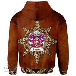 ScotsTee Shop Welsh Exmewe of Ruthin Denbighshire Coat of Arms Family Crest Wales Hoodie Celtic Compass Hoodie