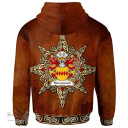 ScotsTee Shop Welsh Newmarch Conqueror of Brycheiniog 11th century Coat of Arms Family Crest Wales Hoodie Celtic Compass Hoodie