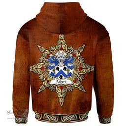 ScotsTee Shop Welsh Robert AP DAFYDD AP RHYS Coat of Arms Family Crest Wales Hoodie Celtic Compass Hoodie