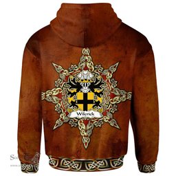 ScotsTee Shop Welsh Wilcrick of Monmouthshire Coat of Arms Family Crest Wales Hoodie Celtic Compass Hoodie