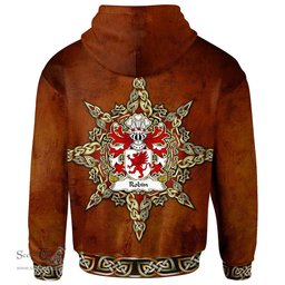 ScotsTee Shop Welsh Robin AP GRUFFUDD GOCH Coat of Arms Family Crest Wales Hoodie Celtic Compass Hoodie
