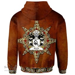 ScotsTee Shop Welsh Snead of Cheshire Coat of Arms Family Crest Wales Hoodie Celtic Compass Hoodie