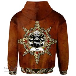 ScotsTee Shop Welsh Picot or Pigot lord of Klynn Pembrokeshire Coat of Arms Family Crest Wales Hoodie Celtic Compass Hoodie