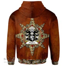 ScotsTee Shop Welsh Mathau AB IEUAN AP GRUFFUDD GETHIN Coat of Arms Family Crest Wales Hoodie Celtic Compass Hoodie