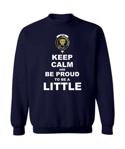 ScotsTee Shop Navy Blue Scottish Little of Morton Rigg Clan Keep Calm and Be Proud To Be a Little Sweatshirt
