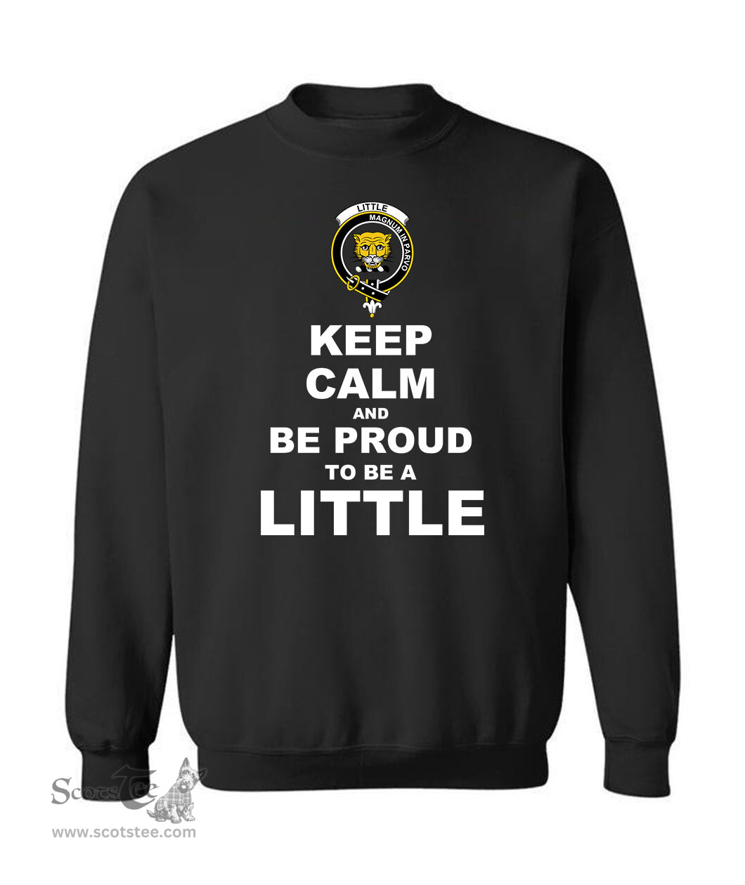 ScotsTee Shop Black Scottish Little of Morton Rigg Clan Keep Calm and Be Proud To Be a Little Sweatshirt
