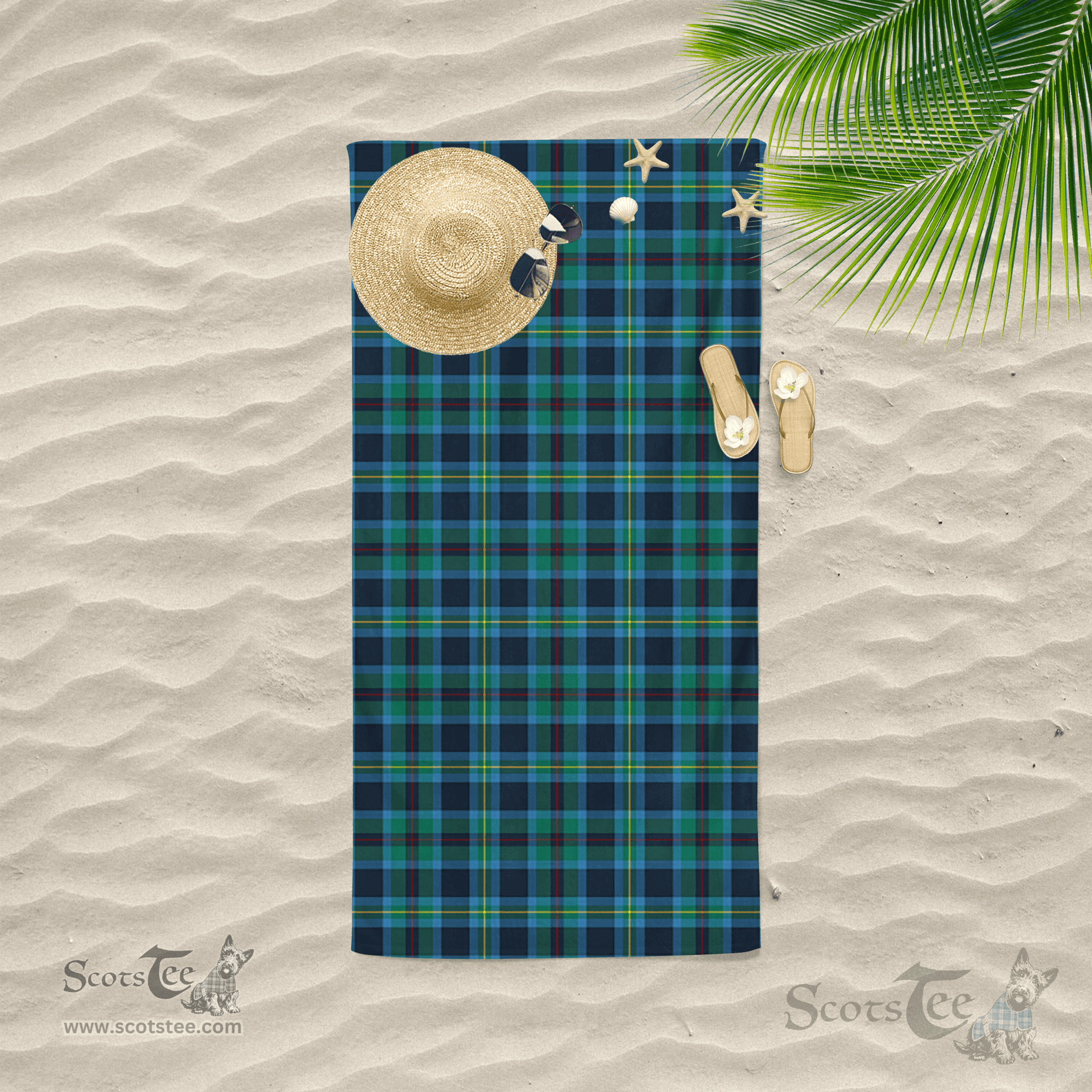 Scottish Miller Clan Tartan Beach Towel