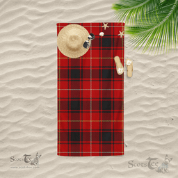 Scottish MacIver Clan Tartan Beach Towel