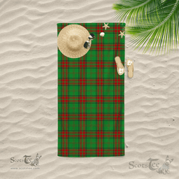 Scottish Maxwell Hunting Clan Tartan Beach Towel