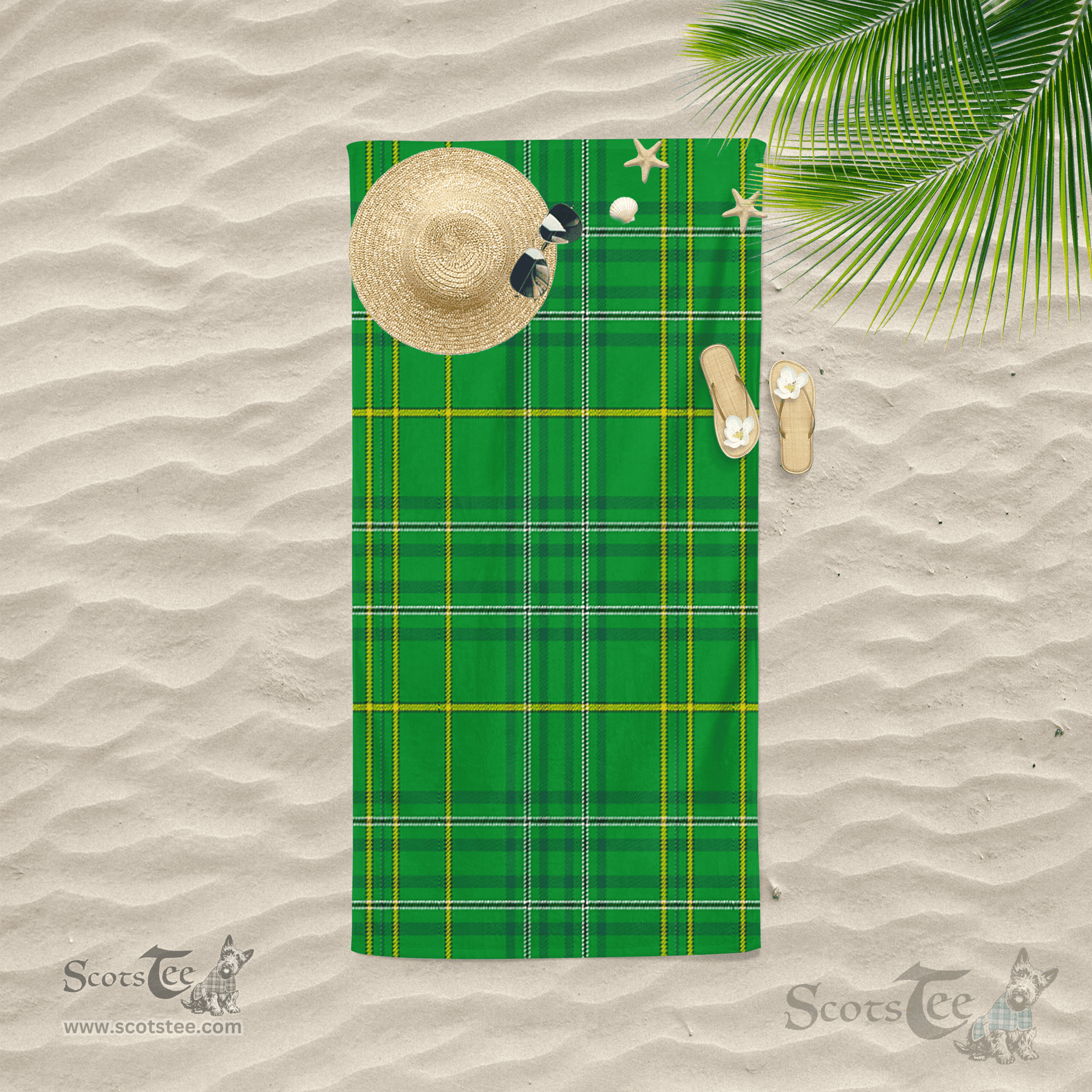 Scottish Masterton Clan Tartan Beach Towel