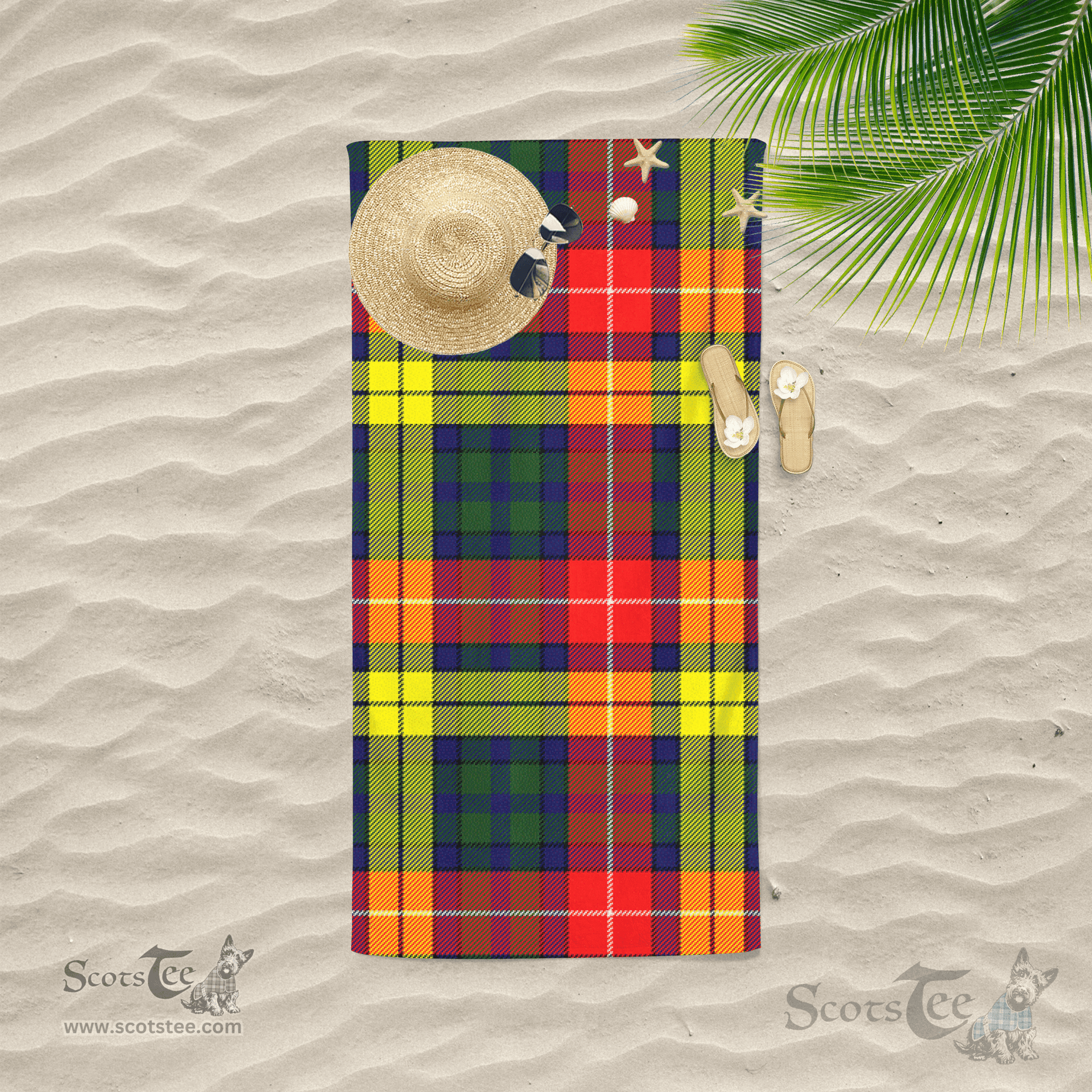 Scottish Masterton Bcn Clan Tartan Beach Towel