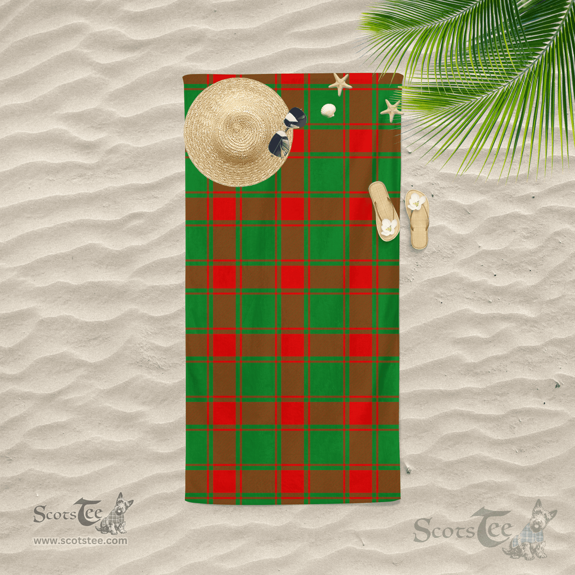 Scottish Middleton Clan Tartan Beach Towel