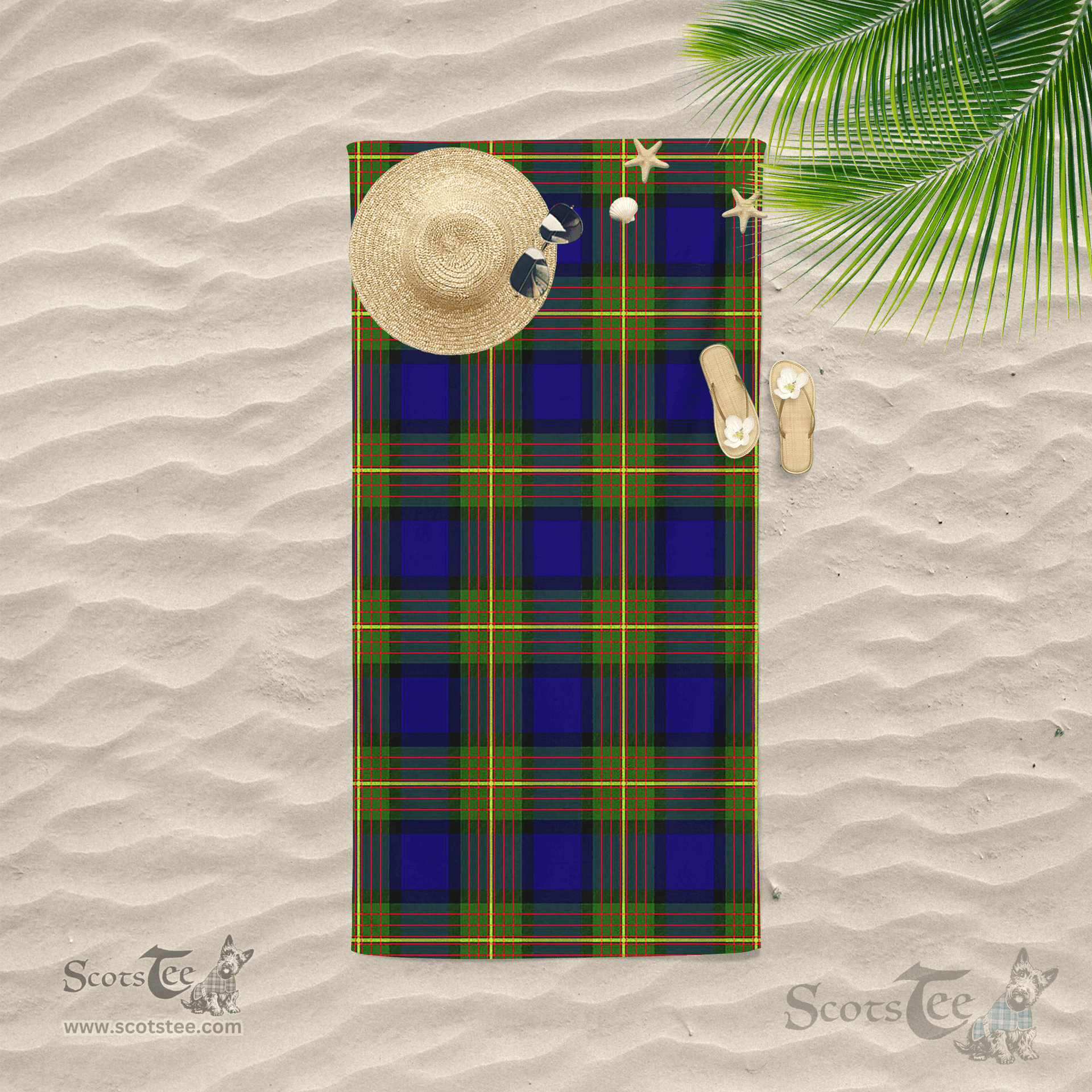 Scottish Muir Clan Tartan Beach Towel
