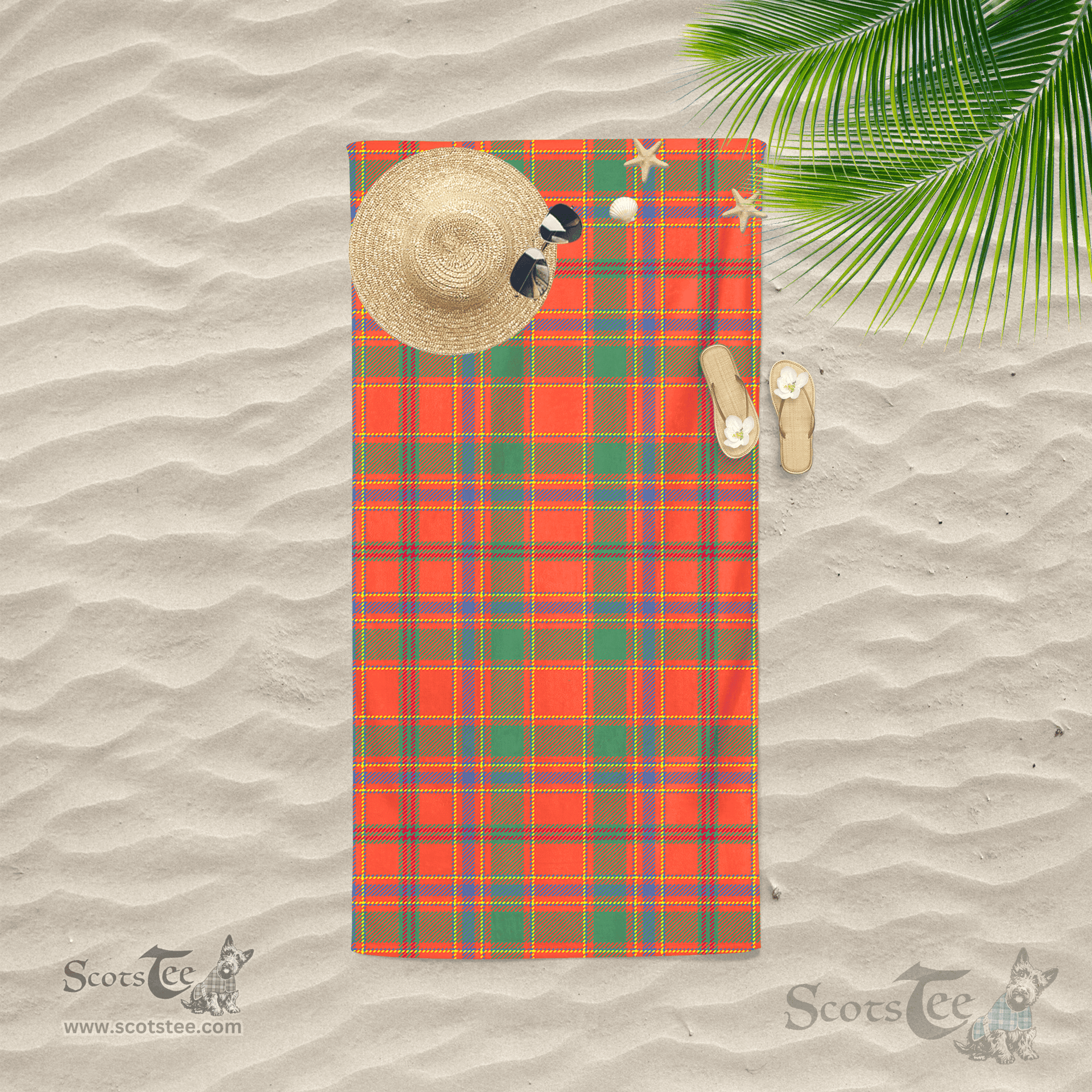 Scottish Munro Ancient Clan Tartan Beach Towel