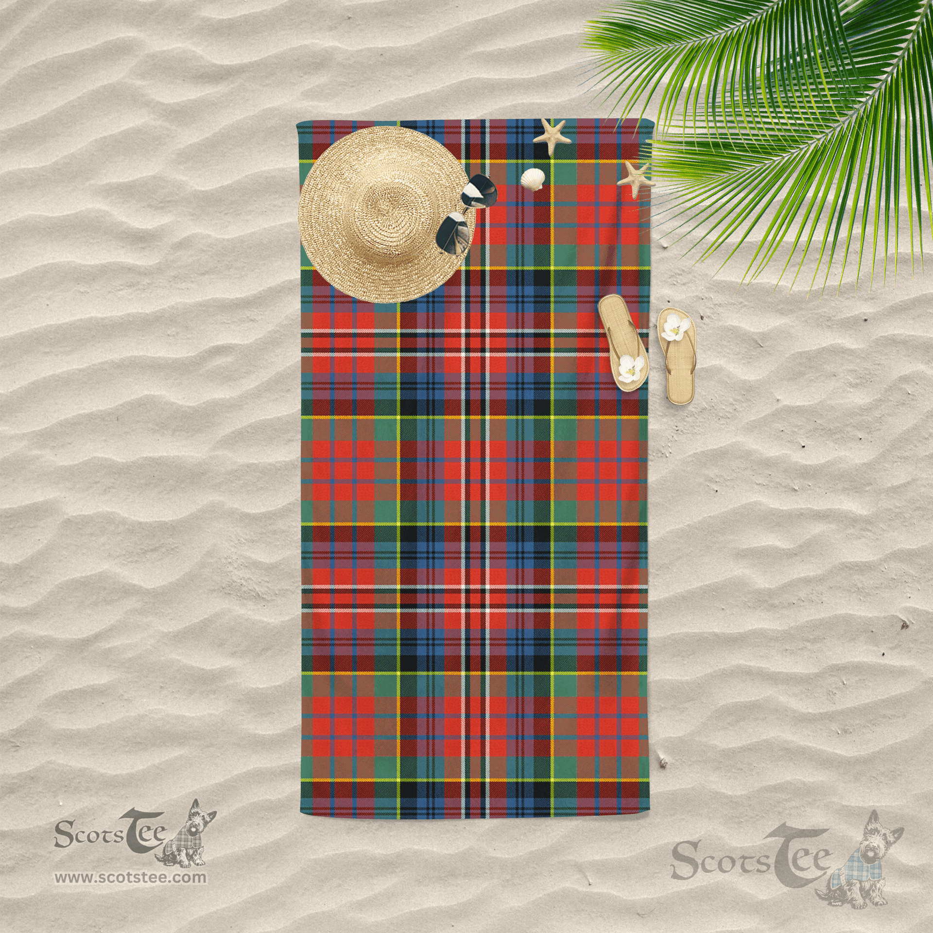Scottish MacPherson Ancient Clan Tartan Beach Towel