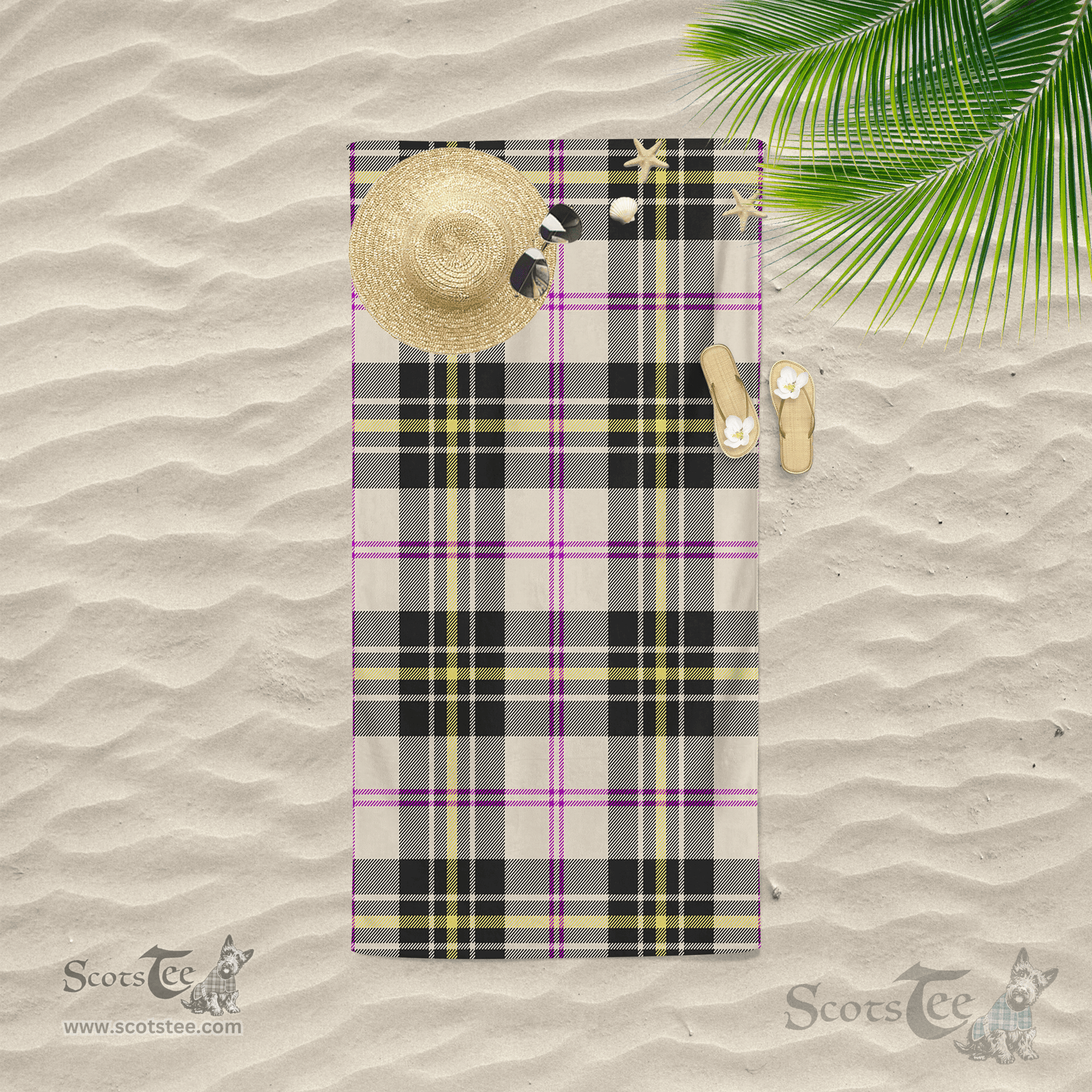 Scottish MacPherson Dress Ancient Clan Tartan Beach Towel