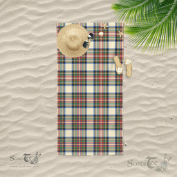 Scottish Stewart Dress Ancient Clan Tartan Beach Towel