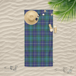 Scottish Morton Clan Tartan Beach Towel