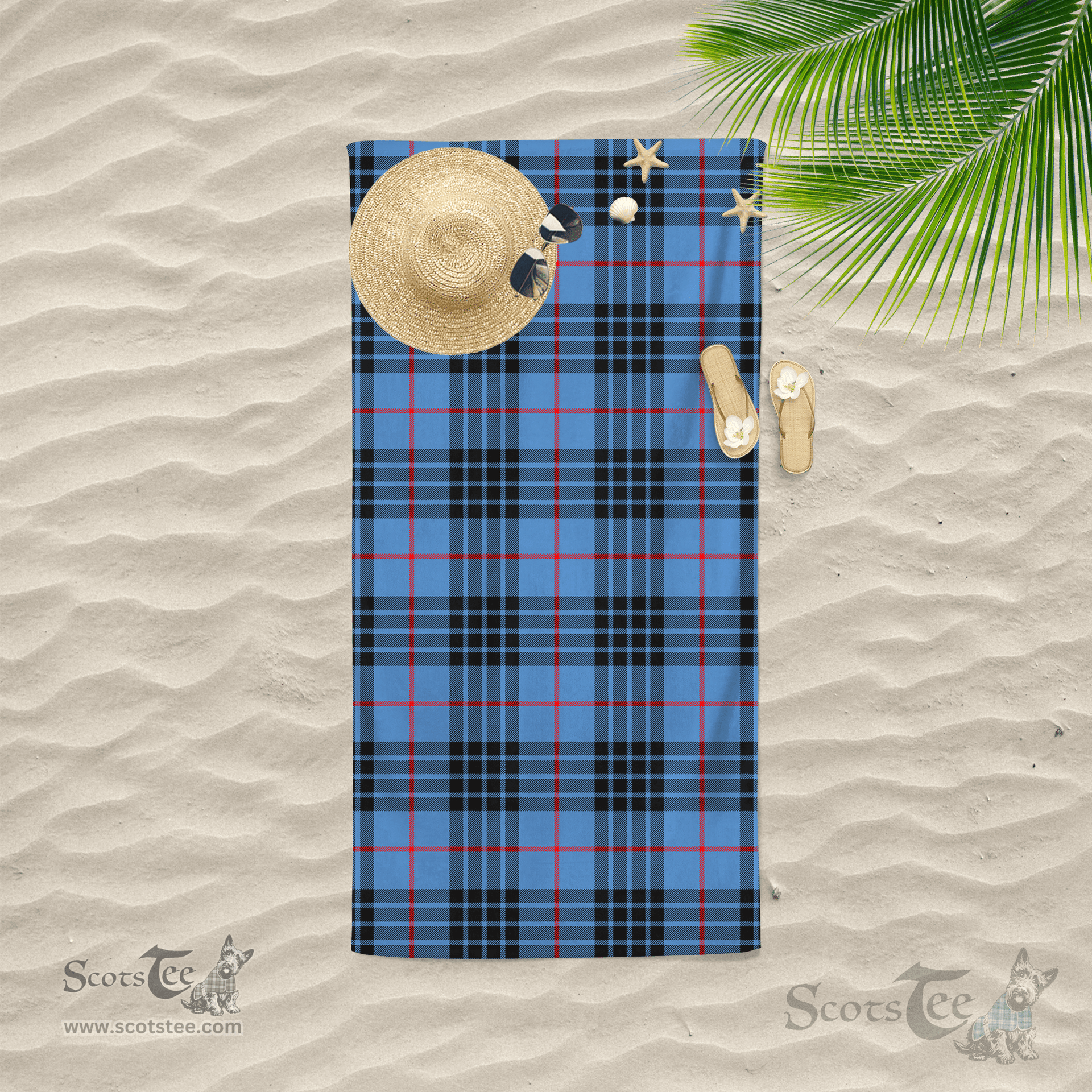 Scottish MacNeill Of Barra Clan Tartan Beach Towel