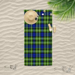 Scottish Monteith Clan Tartan Beach Towel