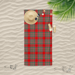 Scottish MacBain Clan Tartan Beach Towel