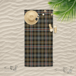 Scottish MacKenzie Weathered Clan Tartan Beach Towel