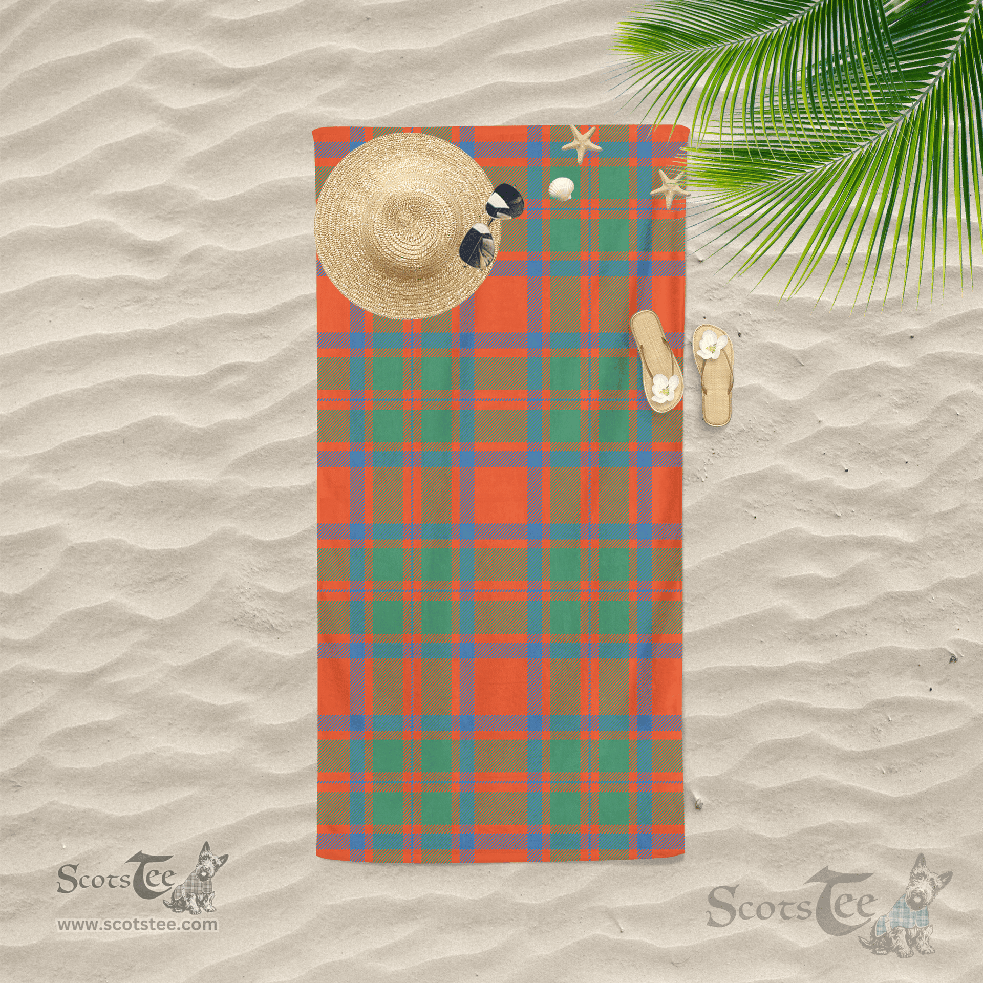 Scottish MacKintosh Ancient Clan Tartan Beach Towel