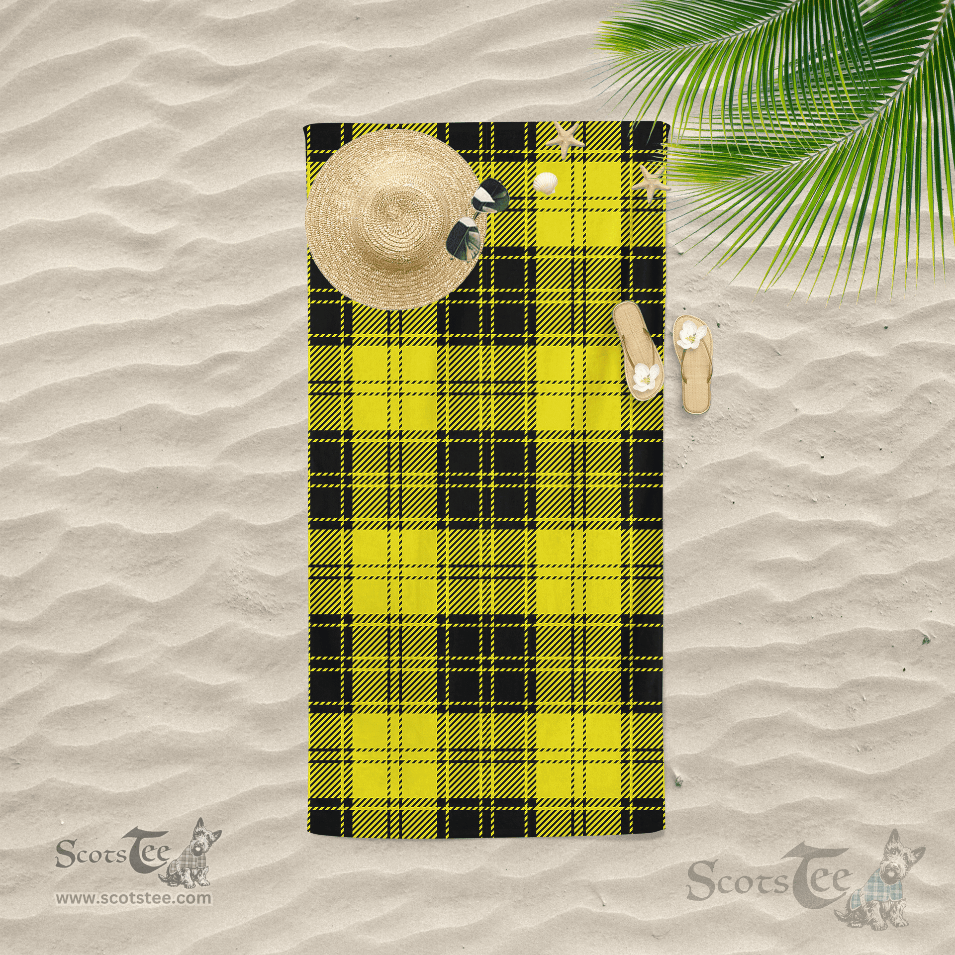 Scottish MacLachlan Clan Tartan Beach Towel