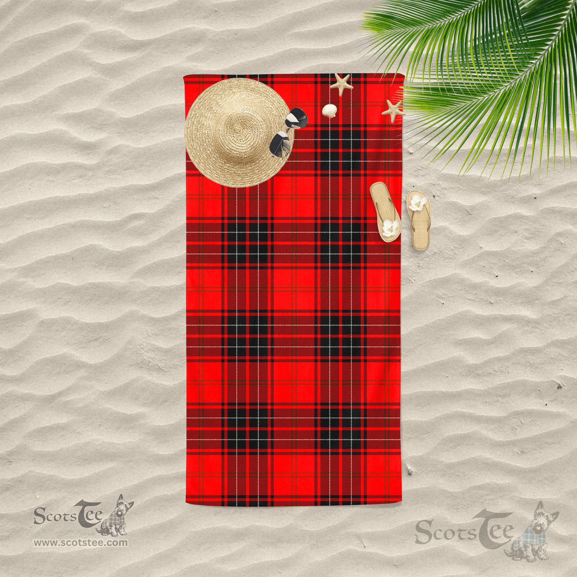 Scottish Wemyss Clan Tartan Beach Towel