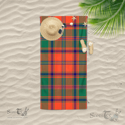 Scottish Stewart Of Appin Ancient Clan Tartan Beach Towel
