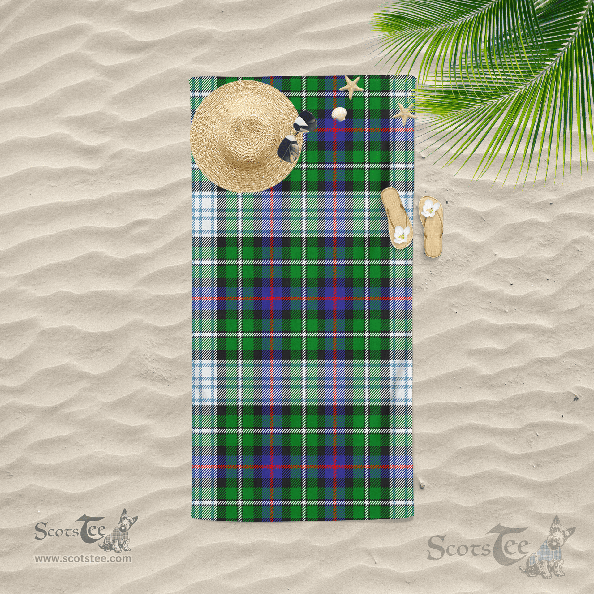 Scottish MacKenzie Dress Modern Clan Tartan Beach Towel