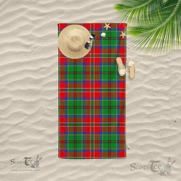 Scottish MacCulloch Clan Tartan Beach Towel