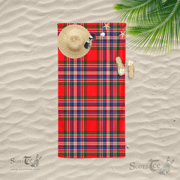 Scottish MacFarlane Modern Clan Tartan Beach Towel