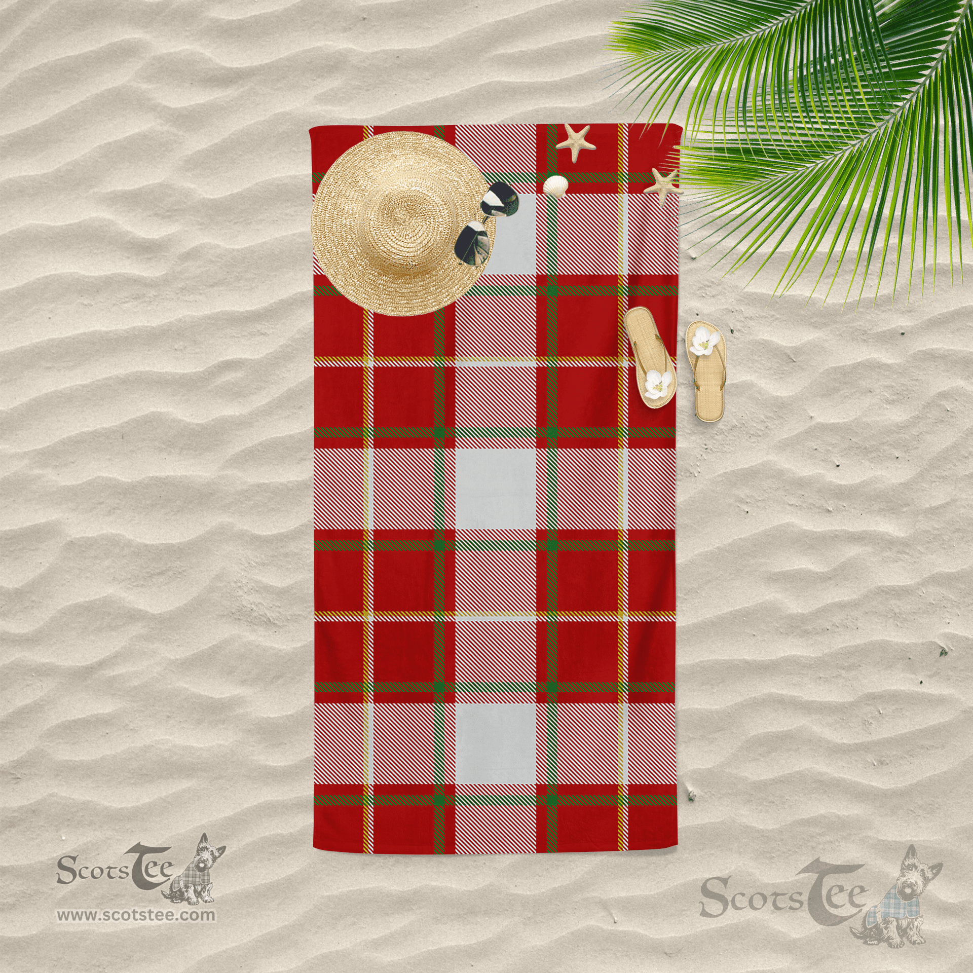 Scottish MacFie Clan Tartan Beach Towel