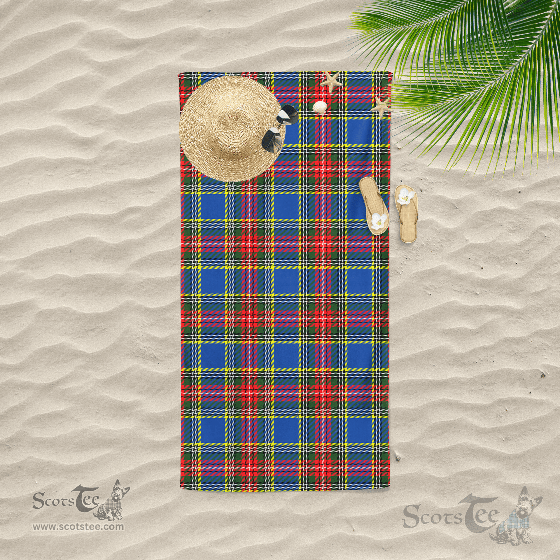 Scottish MacBeth Modern Clan Tartan Beach Towel