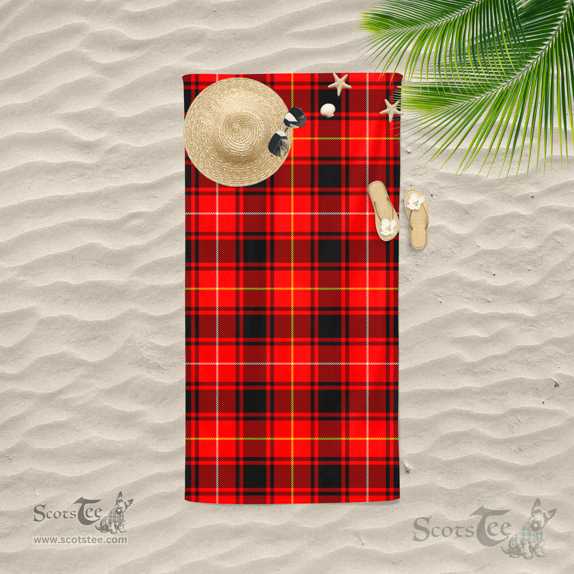 Scottish MacIntyre Modern Clan Tartan Beach Towel
