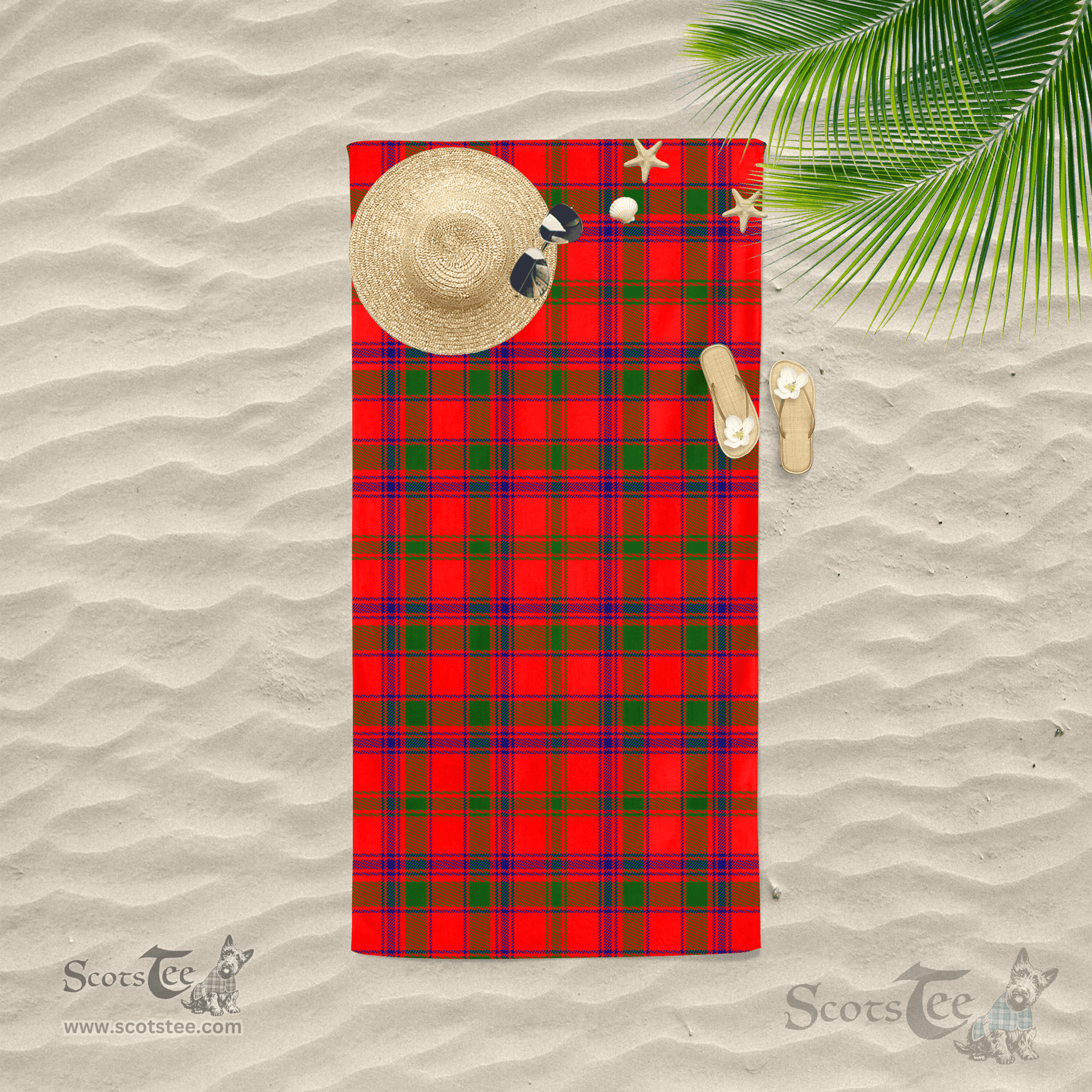Scottish MacColl Modern Clan Tartan Beach Towel