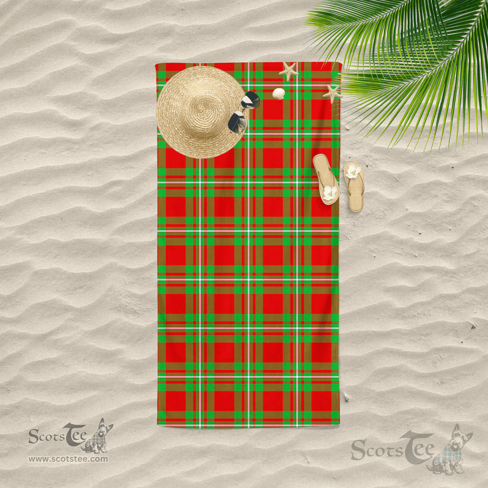 Scottish MacGregor Clan Tartan Beach Towel