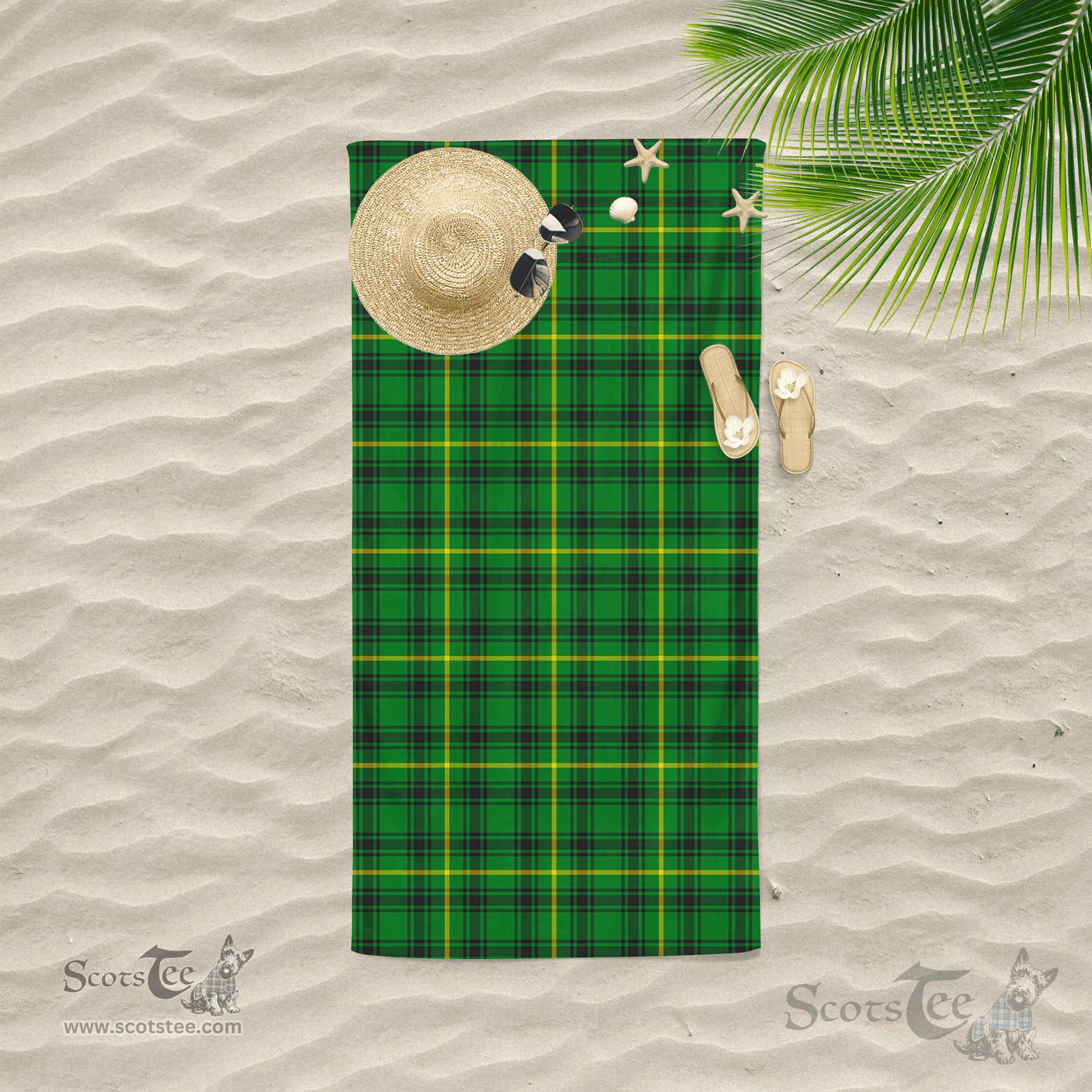 Scottish MacArthur Clan Tartan Beach Towel