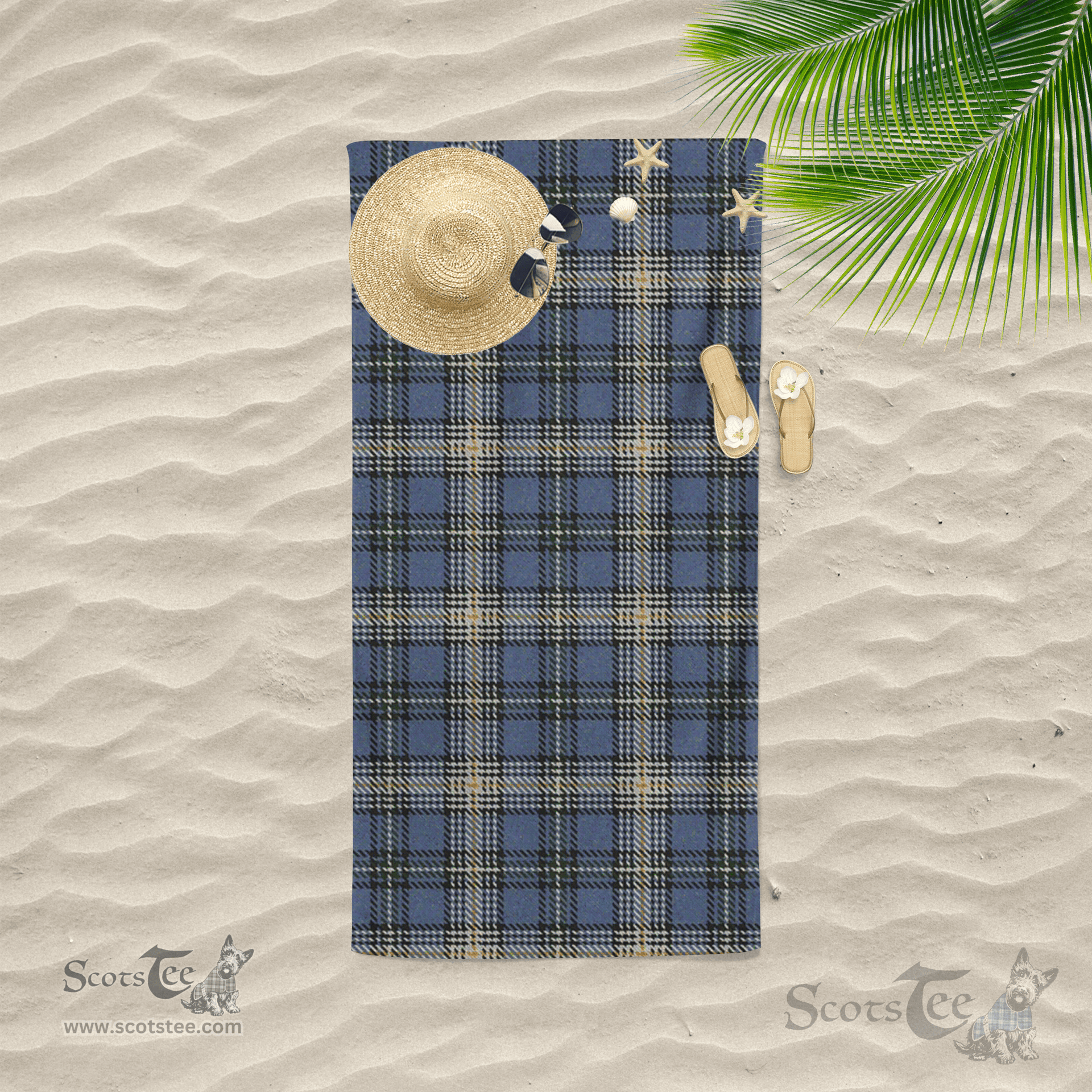 Scottish MacDowall Clan Tartan Beach Towel