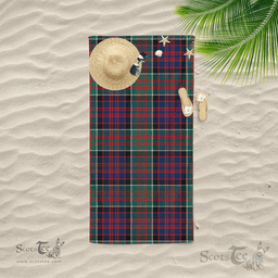 Scottish Macdonald Clan Tartan Beach Towel