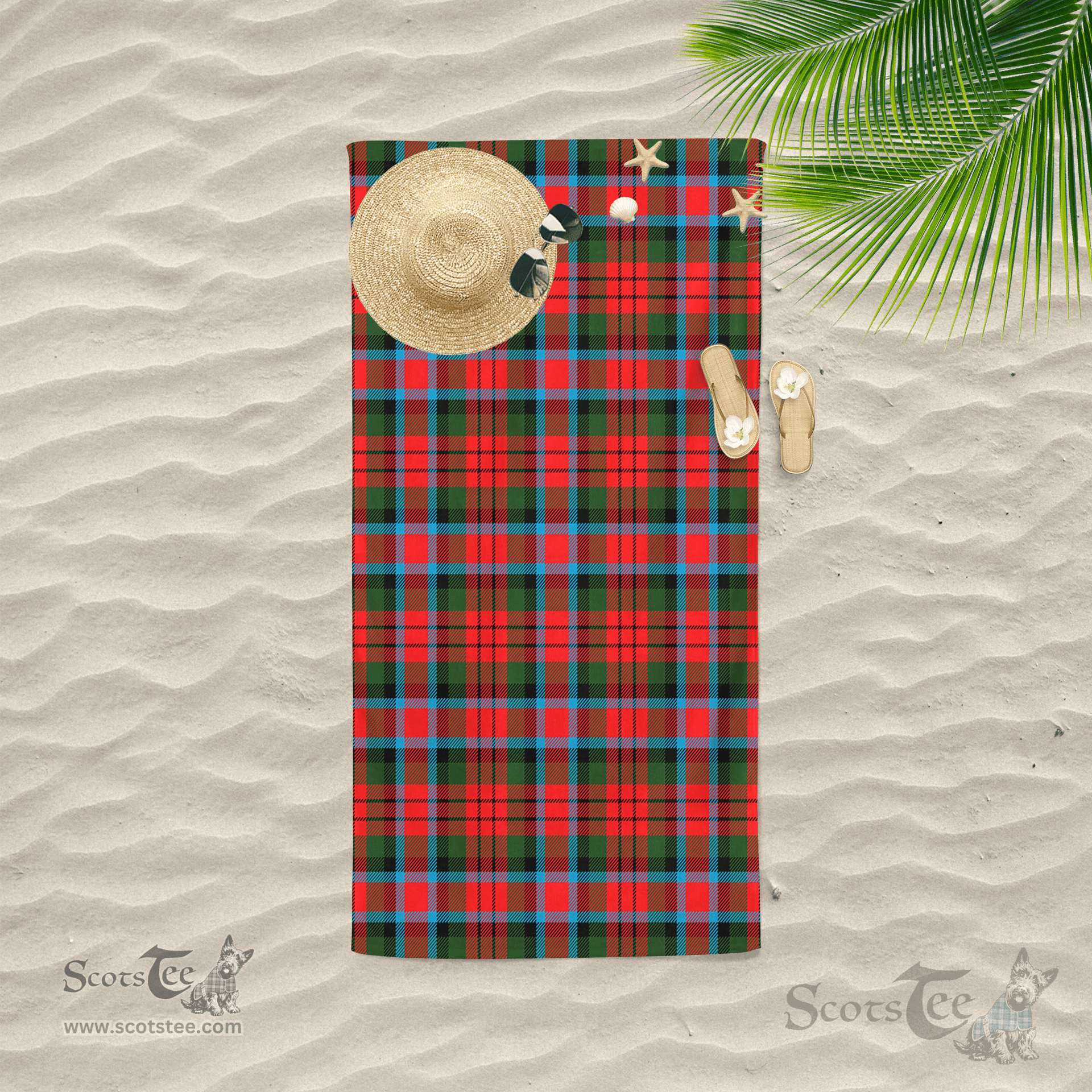 Scottish MacDuff Modern Clan Tartan Beach Towel