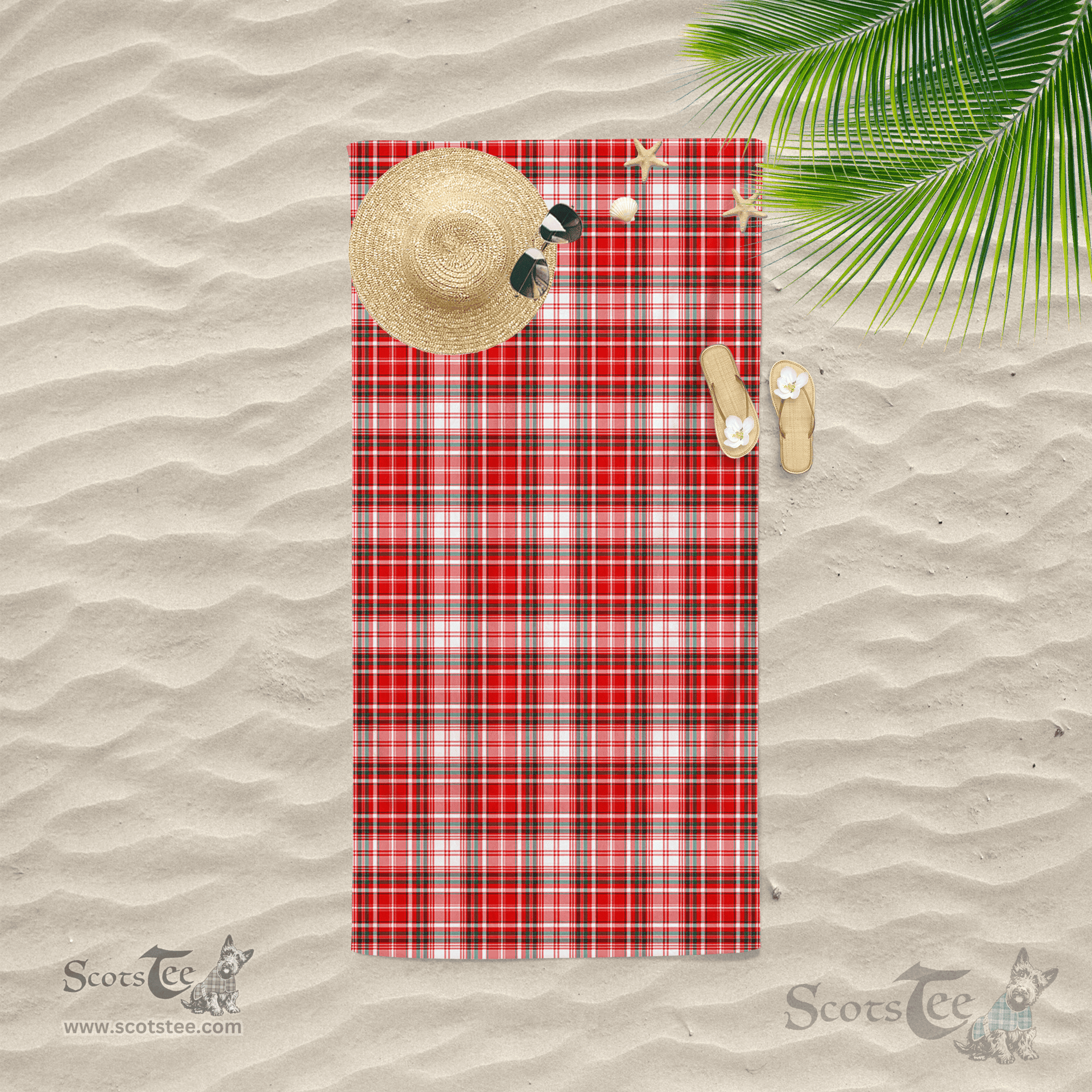 Scottish MacDougall Dress Clan Tartan Beach Towel