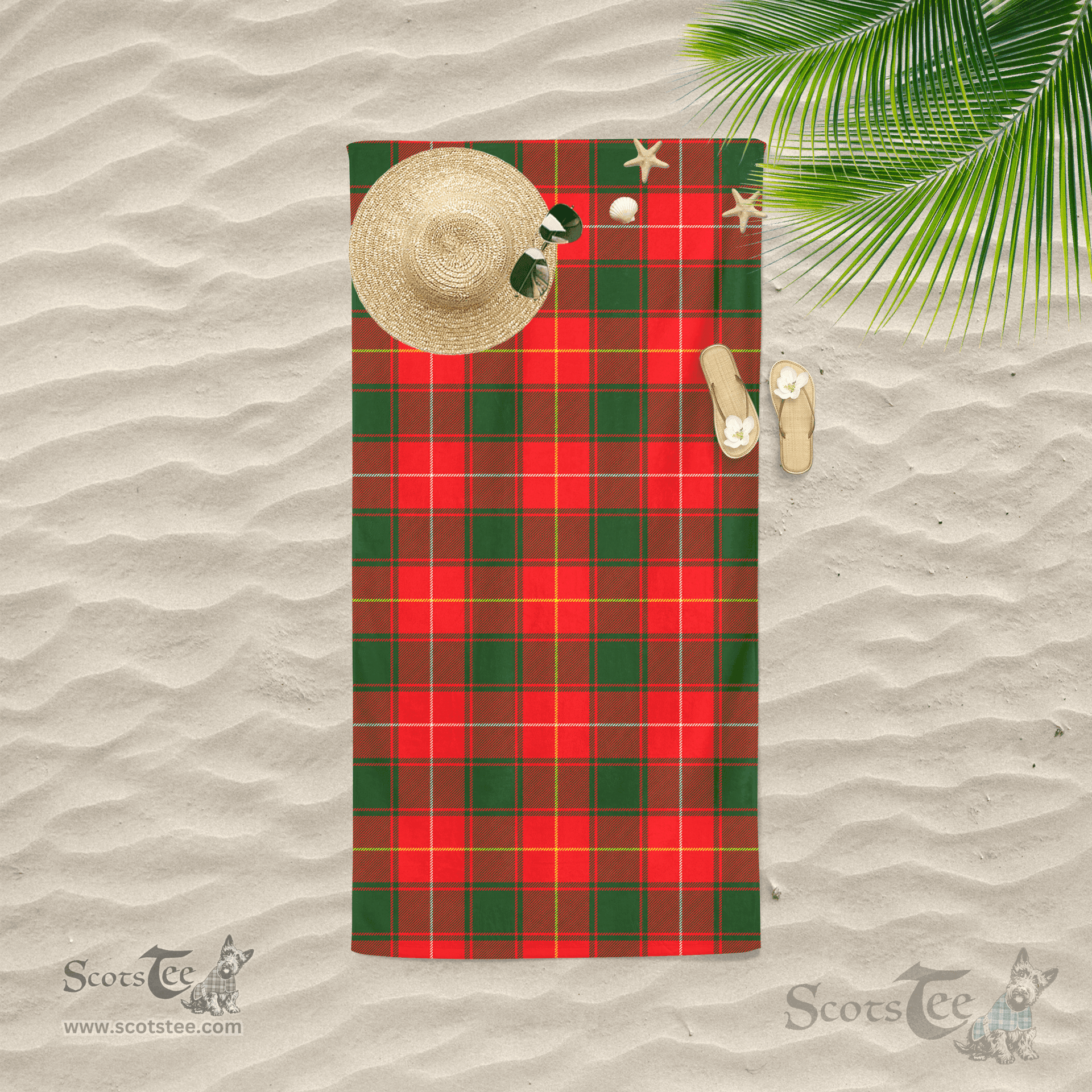 Scottish MacPhee Clan Tartan Beach Towel