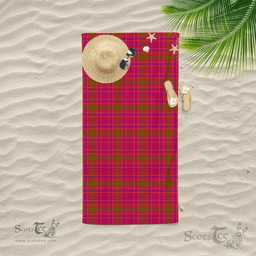 Scottish Lumsden Of Clova Clan Tartan Beach Towel