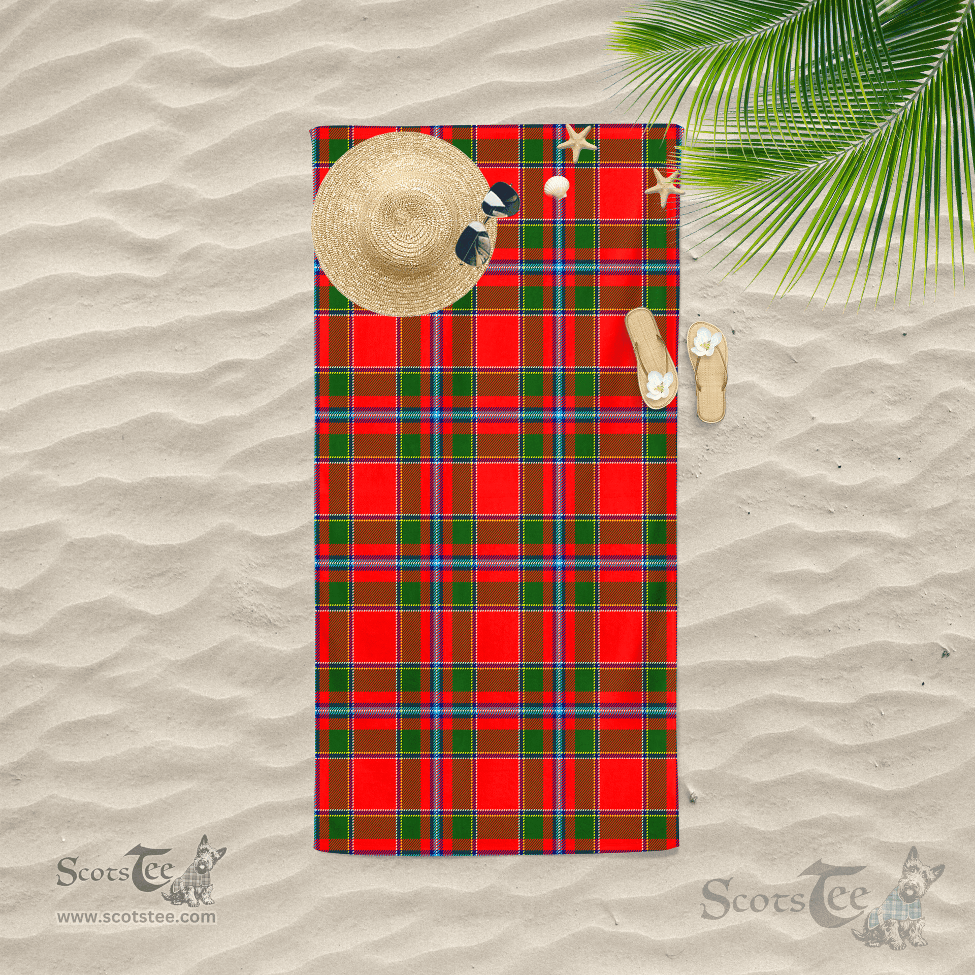 Scottish Paterson Clan Tartan Beach Towel